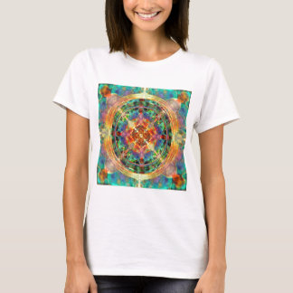 Atlantis inspirerade regnbågemandalaen t-shirt
