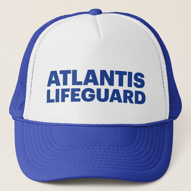 ATLANTIS LIFEGUARD roligt slogan truckerkeps (Framsida)