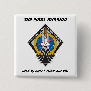 Atlantis STS-135 "finalbarkass" klämmer fast Knapp