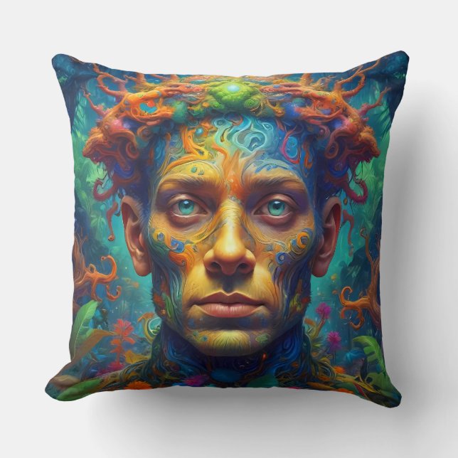 Atlantis Throw Fantasy Pillow Kudde (Framsida)