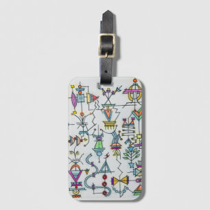 Atlantis Two-Whimsical Abstrakt Art Bagagebricka
