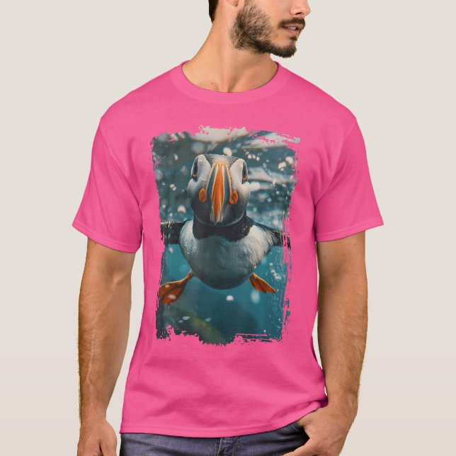 Atlantisk blåfenad dykfisk t shirt (Framsida)