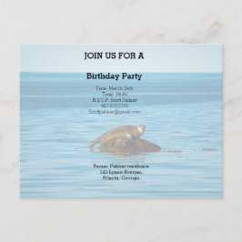 Atlantisk hamnförsegling inbjudan vykort