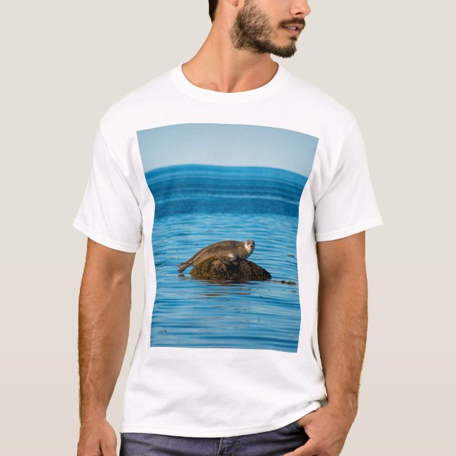 Atlantisk hamnförsegling t shirt (Framsida)