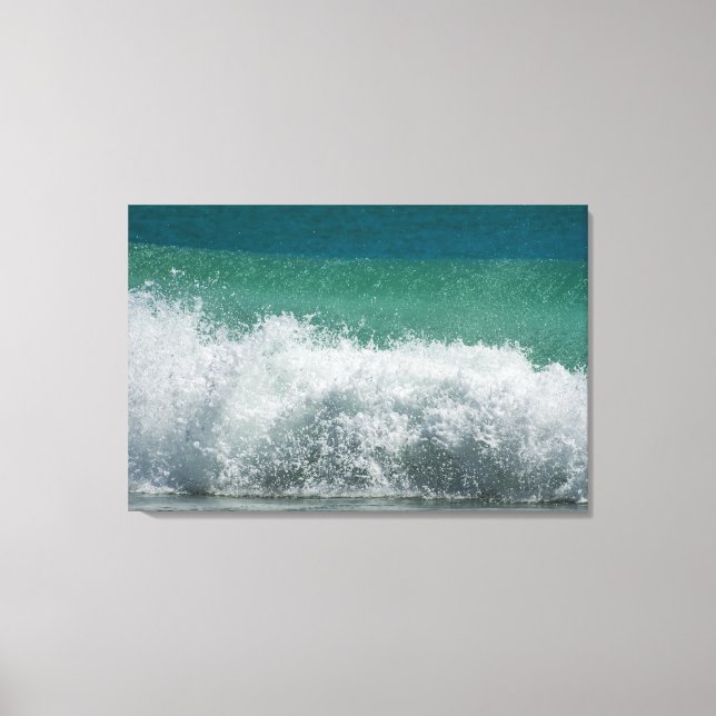 Atlantisk hav Bröstad våg Canvastryck (Framsida)