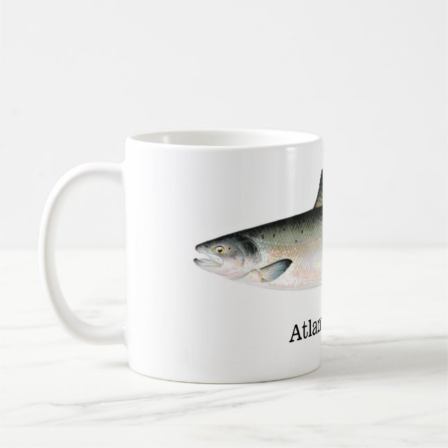 Atlantisk laxfisk kaffemugg (Vänster)