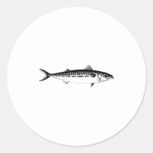 Atlantisk makrill, Logotyp Runt Klistermärke