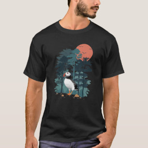 Atlantisk puffbern Himlar som flyter i havsområdet T Shirt