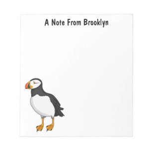 Atlantisk puffin-illustration anteckningsblock