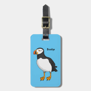 Atlantisk puffin-illustration bagagebricka