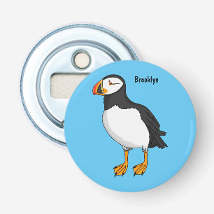 Atlantisk puffin-illustration flasköppnare