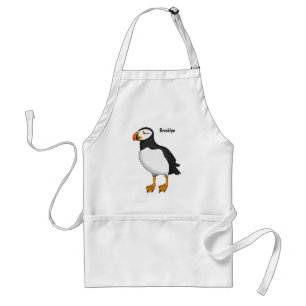 Atlantisk puffin-illustration förkläde