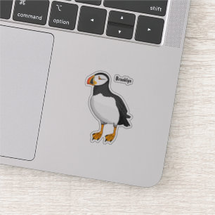 Atlantisk puffin-illustration klistermärken