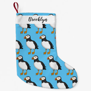 Atlantisk puffin-illustration liten julstrumpa