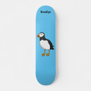 Atlantisk puffin-illustration mini skateboard bräda 18,5 cm