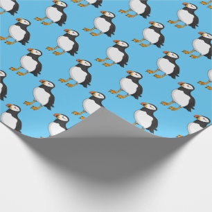 Atlantisk puffin-illustration presentpapper