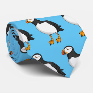 Atlantisk puffin-illustration slips