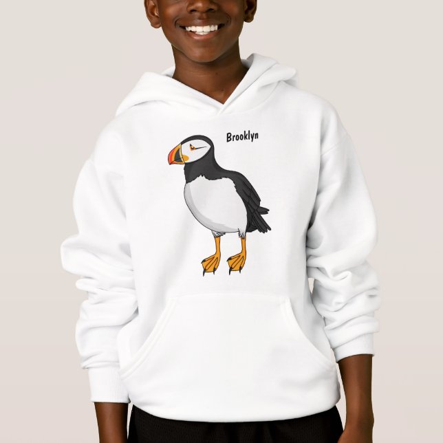 Atlantisk puffin-illustration t shirt (Framsida)