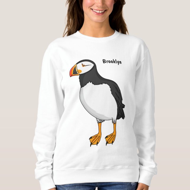 Atlantisk puffin-illustration t shirt (Framsida)