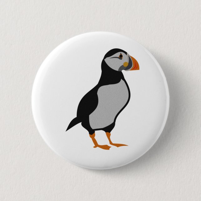 Atlantisk Puffin (stående) Knapp (Framsida)