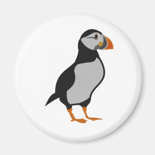 Atlantisk Puffin (stående) Magnet
