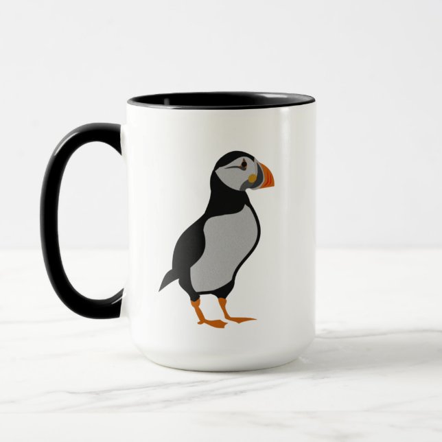 Atlantisk Puffin (stående) Mugg (Vänster)