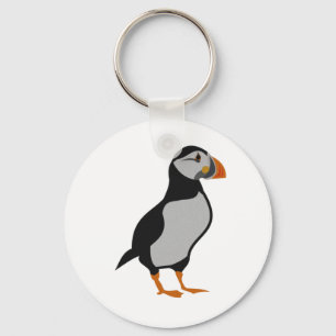 Atlantisk Puffin (stående) Nyckelring