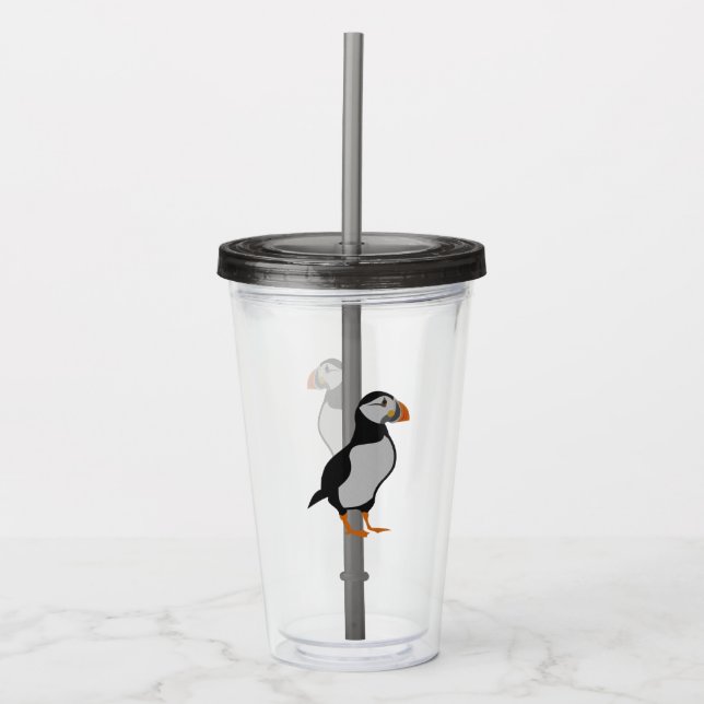 Atlantisk Puffin (stående) Take Away Mugg (Framsida)
