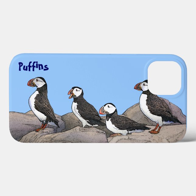 Atlantisk puffins (Baksida (horisontell))