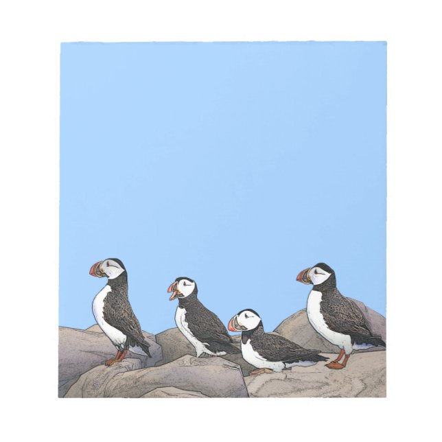 Atlantisk puffins anteckningsblock (Framsida)