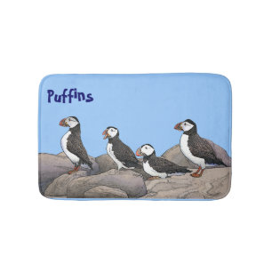 Atlantisk puffins badrumsmatta