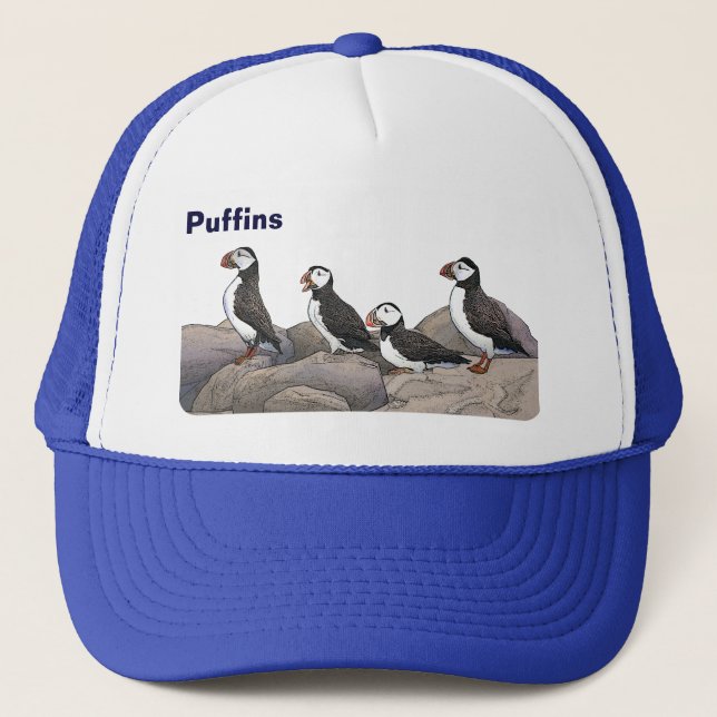 Atlantisk puffins keps (Framsida)