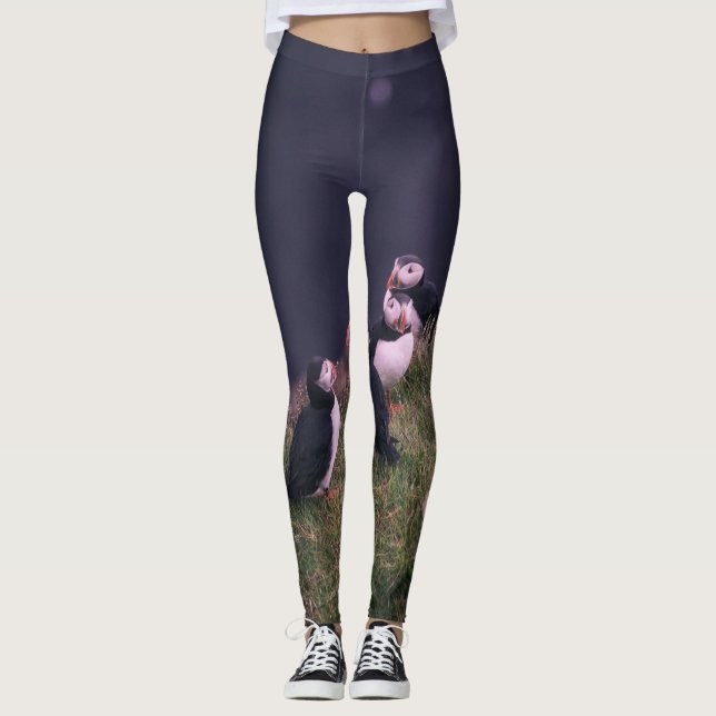Atlantisk puffins leggings (Framsida)