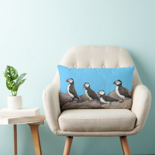 Atlantisk puffins lumbarkudde