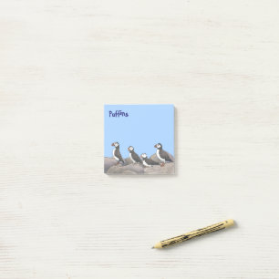 Atlantisk puffins post-it block
