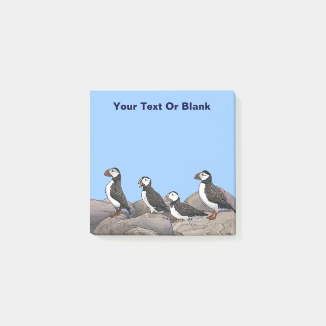 Atlantisk puffins post-it block (Framsida)