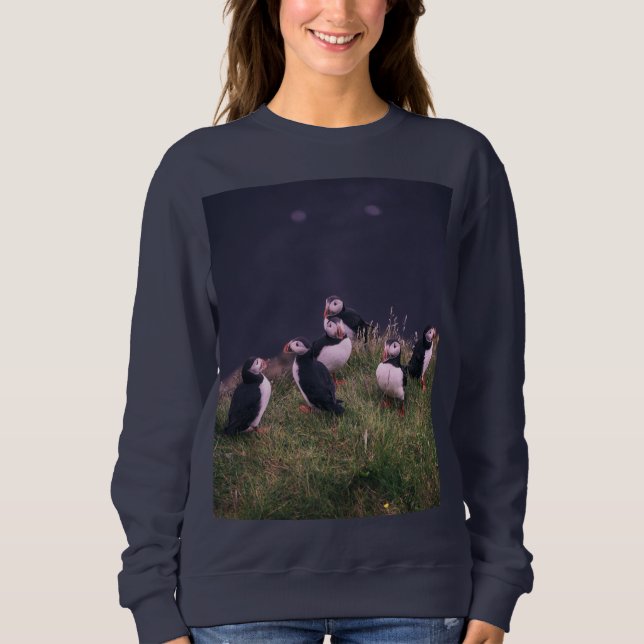 Atlantisk puffins Sweatshirt T Shirt (Framsida)