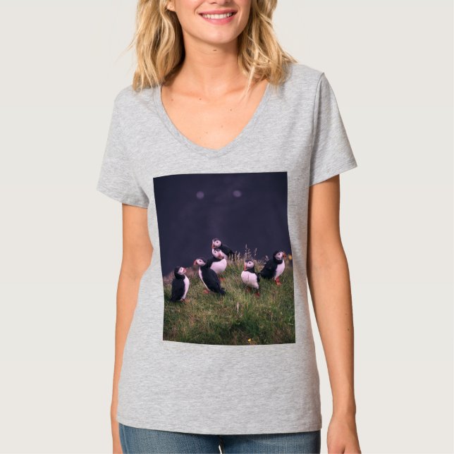 Atlantisk puffins t shirt (Framsida)