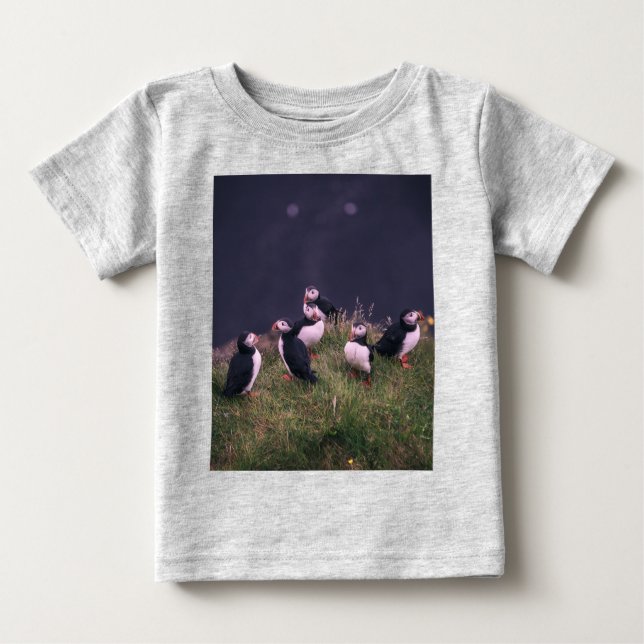 Atlantisk puffins t shirt (Framsida)