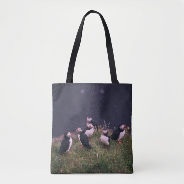 Atlantisk puffins Tote Bag Tygkasse (Framsida)