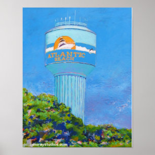 Atlantisk strand (watertower) poster