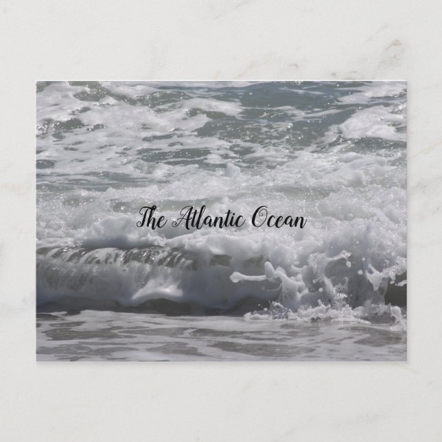 Atlantiskt havskort vykort (Framsida)