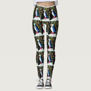 atlantiskt stå för puffins leggings