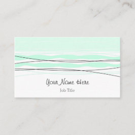 Atlantkusten Rand affärskort grönt tillbaka Visitkort