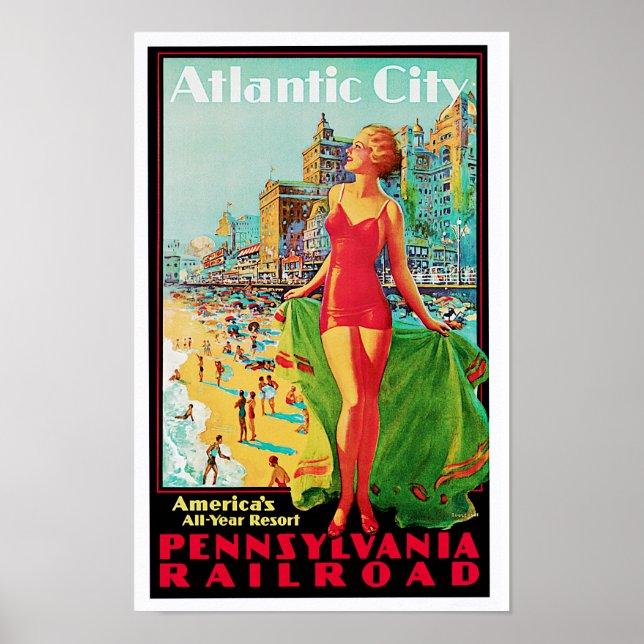 Atlantstad ~ Amerikas allårspass Poster (Framsidan)