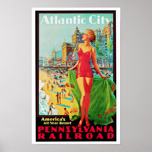 Atlantstad ~ Amerikas allårspass Poster