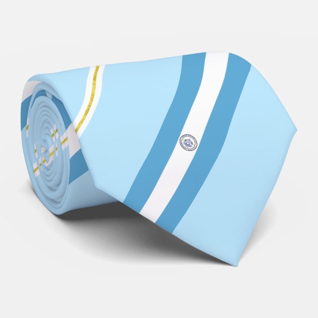 Atlantstaden (New jersey) flagga Neck Tie Slips (Rullad)