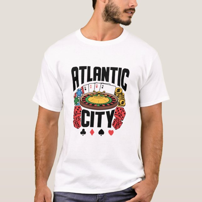 Atlantstadens kasinospel i New jersey T Shirt (Framsida)