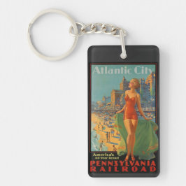 Atlantstadens vintage nyckelring