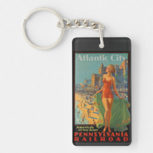 Atlantstadens vintage nyckelring